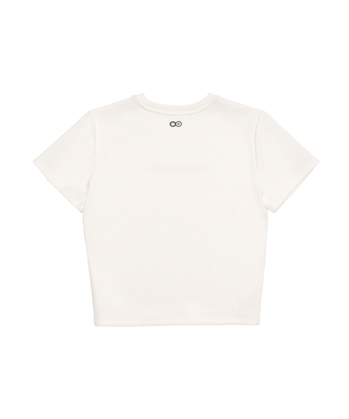 REACTIFY(リアクティファイ)の「ウィメンズ PUSH クロップドTシャツ ホワイト(Tシャツ/カットソー・レディース・その他・MEDIUM/SMALL/LARGE)」の3枚目の写真