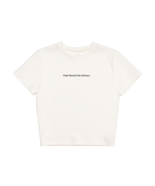 REACTIFY(リアクティファイ)の「ウィメンズ PUSH クロップドTシャツ ホワイト(Tシャツ/カットソー・レディース・その他・MEDIUM/SMALL/LARGE)」の4枚目の写真
