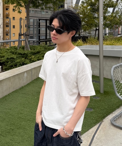 ADAMASTE(アダマスト)の「Original Crew Neck Pack T-shirts - オリジナルクルーネックパックTシャツ【2枚組】【短丈】(Tシャツ/カットソー・メンズ・ホワイト×ブラック/ブラック/ホワイト・SMALL/MEDIUM/LARGE)」の2枚目の写真