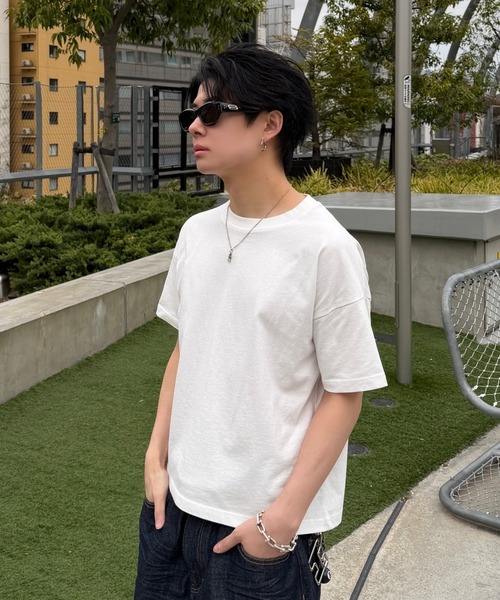 ADAMASTE(アダマスト)の「Original Crew Neck Pack T-shirts - オリジナルクルーネックパックTシャツ【2枚組】【短丈】(Tシャツ/カットソー・メンズ・ホワイト×ブラック/ブラック/ホワイト・SMALL/MEDIUM/LARGE)」の14枚目の写真