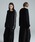 Y-3�i���C�X���[�j�́uY-3 RAW EDGE 3 STRIPES LONG SLEEVE TEE�iT�V���c/�J�b�g�\�[�j�v�b�u���b�N