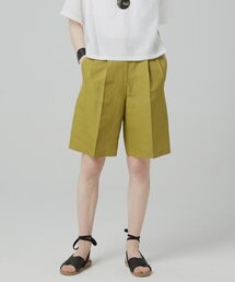 RALMODE（ラルモード）の「リネンバミューダパンツ_オリーブグリーン（その他パンツ）」