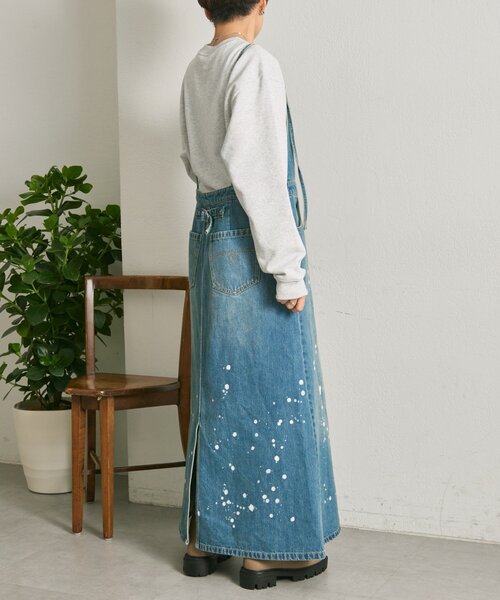 ear PAPILLONNER（イアパピヨネ）の「デニムキャミジャンスカ【SUM1 STYLE】（ワンピース・レディース・ブルー・FREE）」の5枚目の写真