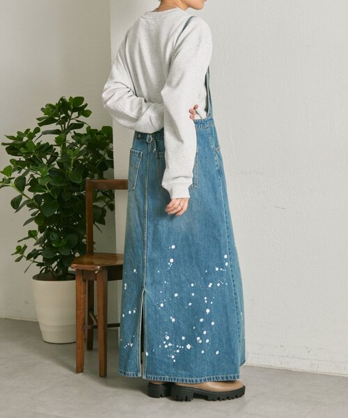 ear PAPILLONNER（イアパピヨネ）の「デニムキャミジャンスカ【SUM1 STYLE】（ワンピース・レディース・ブルー・FREE）」の6枚目の写真