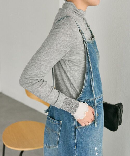 ear PAPILLONNER（イアパピヨネ）の「デニムキャミジャンスカ【SUM1 STYLE】（ワンピース・レディース・ブルー・FREE）」の9枚目の写真