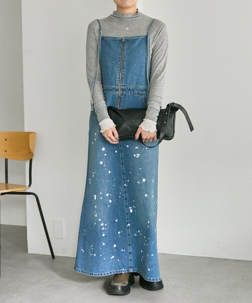 ear PAPILLONNER（イアパピヨネ）の「デニムキャミジャンスカ【SUM1 STYLE】（ワンピース・レディース・ブルー・FREE）」の11枚目の写真