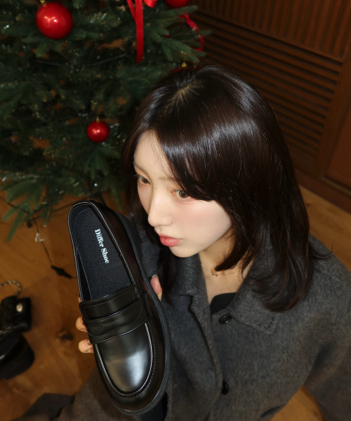 DIFFERSHOE（ディファーシュー）の「オレンローファー6CM [ブラック]（ローファー・レディース・ブラック・23.5cm/24cm/24.5cm/25cm/22.5cm/23cm/22cm）」の17枚目の写真