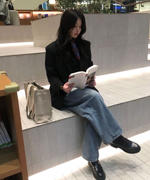 DIFFERSHOE（ディファーシュー）の「オレンローファー6CM [ブラック]（ローファー・レディース・ブラック・23.5cm/24cm/24.5cm/25cm/22.5cm/23cm/22cm）」の12枚目の写真