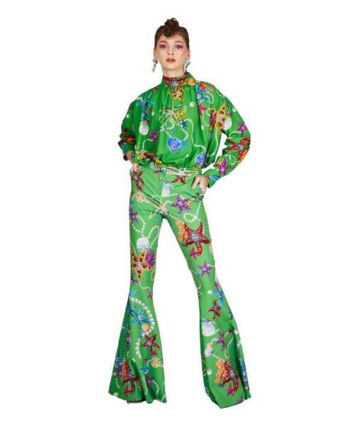 GREEDILOUS(グリディアス)の「オーシャンパールプリントベルボトムパンツ(その他パンツ・レディース・その他・SMALL/MEDIUM/LARGE/X-SMALL)」の1枚目の写真