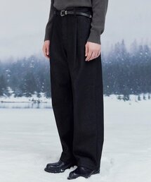 MODIFIED（モディファイド）の「ノンフェイドワンタックデニムパンツ（ブラック）（デニムパンツ）」