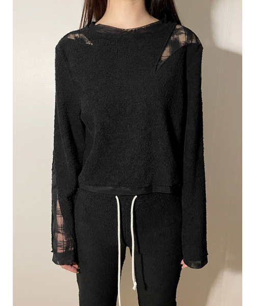 STILLLETHARDY(スティルレッサーディ)の「チェックコンビテリータトップ(Tシャツ/カットソー・レディース・その他・ONE)」の1枚目の写真