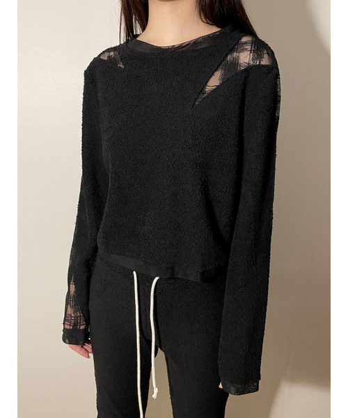 STILLLETHARDY(スティルレッサーディ)の「チェックコンビテリータトップ(Tシャツ/カットソー・レディース・その他・ONE)」の2枚目の写真