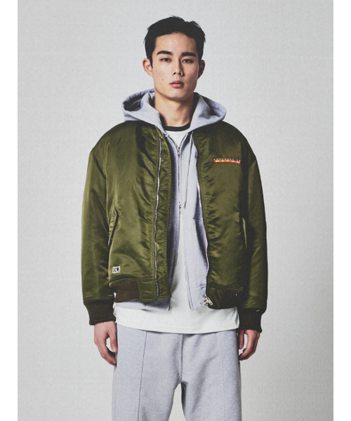 KIJUN MEN(キジュンメンズ)の「Logo MA-1 Khaki(ブルゾン・メンズ・その他・LARGE/X-LARGE)」の1枚目の写真