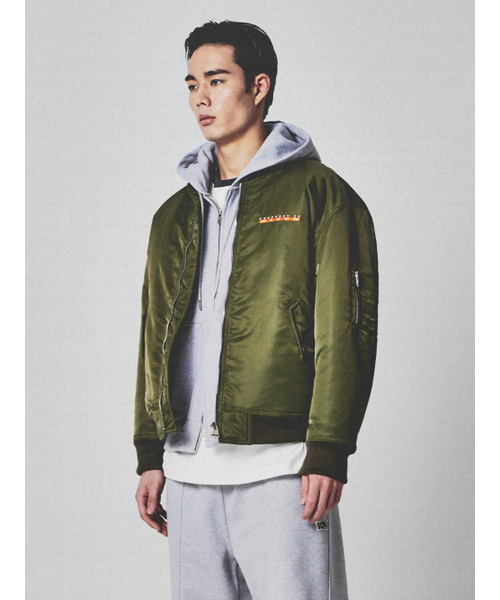 KIJUN MEN(キジュンメンズ)の「Logo MA-1 Khaki(ブルゾン・メンズ・その他・LARGE/X-LARGE)」の4枚目の写真