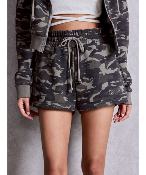 GYDA（ジェイダ）の「NEW ラインストーンGYDAラメショートパンツ（その他パンツ・レディース・その他1/ライトグレー/オフホワイト/ブラック・FREE）」の4枚目の写真