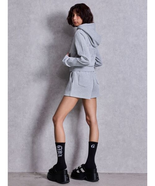 GYDA（ジェイダ）の「NEW ラインストーンGYDAラメショートパンツ（その他パンツ・レディース・その他1/ライトグレー/オフホワイト/ブラック・FREE）」の6枚目の写真