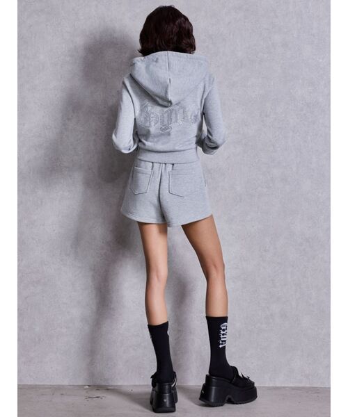 GYDA（ジェイダ）の「NEW ラインストーンGYDAラメショートパンツ（その他パンツ・レディース・その他1/ライトグレー/オフホワイト/ブラック・FREE）」の7枚目の写真