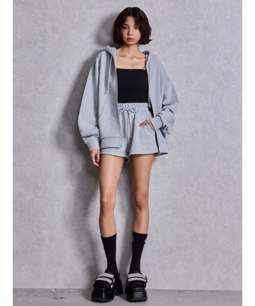 GYDA（ジェイダ）の「NEW ラインストーンGYDAラメショートパンツ（その他パンツ・レディース・その他1/ライトグレー/オフホワイト/ブラック・FREE）」の10枚目の写真