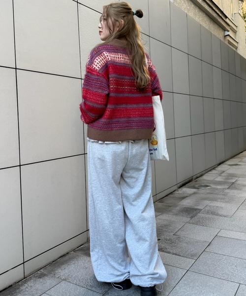DOUBLE NAME（ダブルネーム）の「USEDジャガードニット（ニット/セーター・レディース・ブラウン系/レッド系・FREE）」の11枚目の写真
