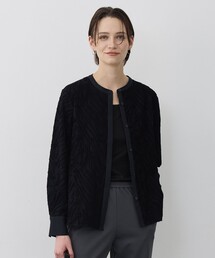 ICB（アイシービー）の「カットジャガードジャージー デザイントップス（Tシャツ/カットソー）」