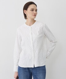 ICB（アイシービー）の「カットジャガードジャージー デザイントップス（Tシャツ/カットソー）」