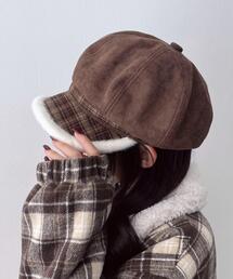 WEGO | WEGO/チェック柄フェイクスエードキャスケット(キャスケット)