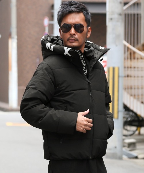 セール】フードロゴプリント中綿ブルゾン（ブルゾン）｜LUXSTYLE（ラグ