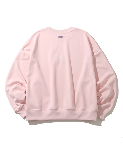 CORPUS　SELECT（コーパストーキョー）の「【PEKO/ペコちゃん】オーバーサイズ ポンチ クルーネック トレーナー スウェット（Tシャツ/カットソー・レディース・ラベンダー/ミント/オフホワイト/ライトピンク・M/L）」の17枚目の写真