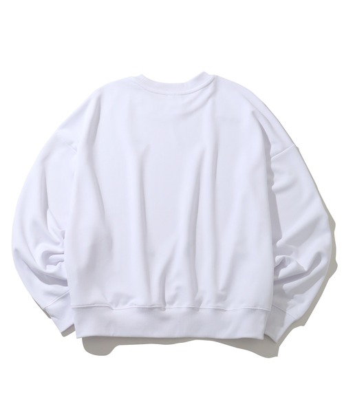 CORPUS　SELECT（コーパストーキョー）の「【PEKO/ペコちゃん】オーバーサイズ ポンチ クルーネック トレーナー スウェット（Tシャツ/カットソー・レディース・ラベンダー/ミント/オフホワイト/ライトピンク・M/L）」の14枚目の写真