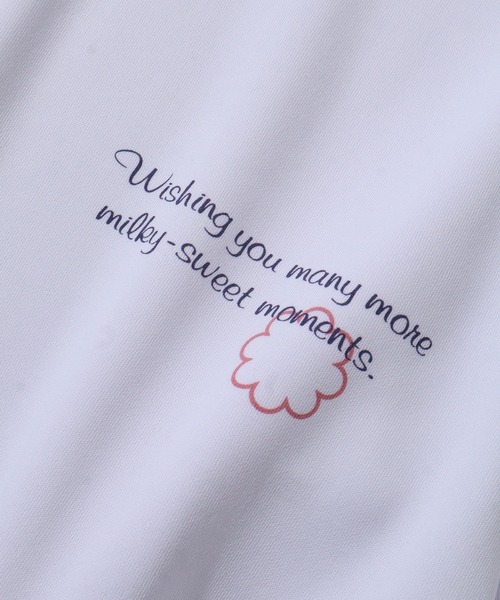 CORPUS　SELECT（コーパストーキョー）の「【PEKO/ペコちゃん】オーバーサイズ ポンチ クルーネック トレーナー スウェット（Tシャツ/カットソー・レディース・ラベンダー/ミント/オフホワイト/ライトピンク・M/L）」の21枚目の写真