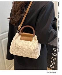 2WAYモコモコボアショルダーバッグ ハンドバッグ