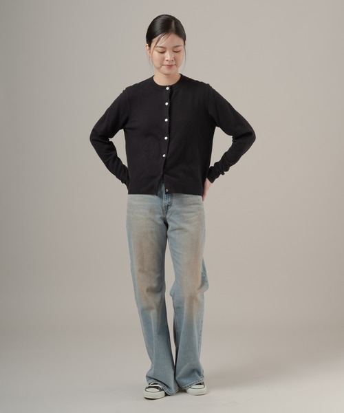 Levi's(リーバイス)の「Levi's/リーバイス スーパーソフト クルーネックカーディガン(カーディガン/ボレロ・レディース・ブラック・XS/M/S)」の12枚目の写真