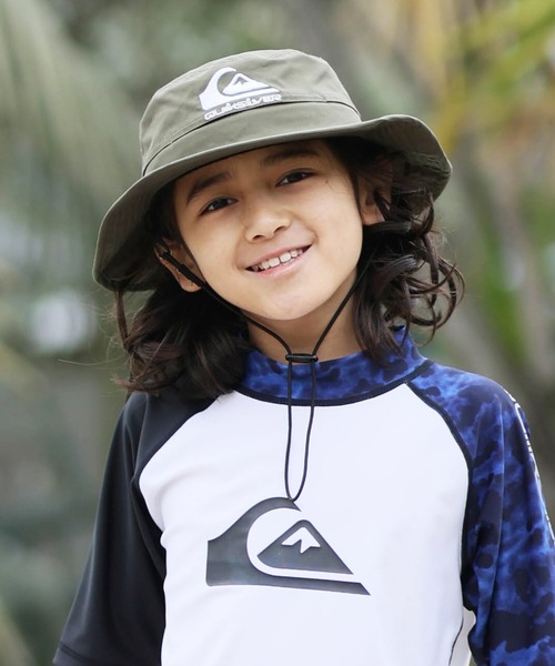 Quiksilver（クイックシルバー）の「QUIKSILVER/クイックシルバー QUIKSILVER キッズ BOY WR UV WATER BEAC サーフハット 【2026年春夏モデル】 KSA261712（ハット・キッズ・カーキ/ブラック・FREE）」の2枚目の写真