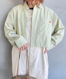 UNIVERSAL OVERALL（ユニバーサルオーバーオール）の「[UNIVERSAL OVERALL ユニバーサルオーバーオール] 別注 ショート丈 ビッグポケットストライプシャツ（シャツ/ブラウス）」