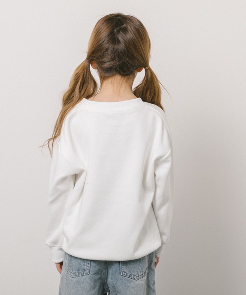 URBAN CHERRY（アーバンチェリー）の「ラインストーンデザインプリントトレーナー（その他トップス・キッズ・ホワイト・130cm/140cm/150cm/110cm/120cm）」の3枚目の写真