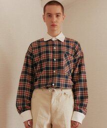 MAINBOOTH（メインブース）の「Country Check Shirt(NAVY)（シャツ/ブラウス）」