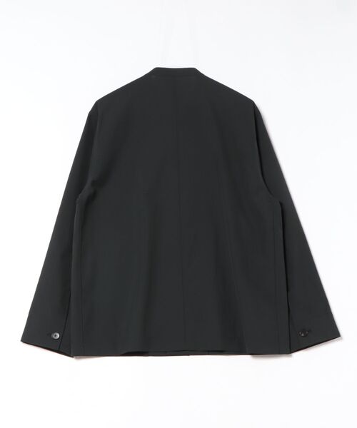 ADAM ET ROPE'（アダムエロペ）の「ドライウーステッドノーカラーカーディガン / ロングシーズン着用可能（カーディガン/ボレロ・メンズ・グレー/ブラック・M/L）」の14枚目の写真