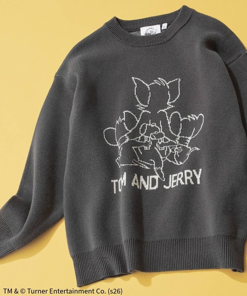 Tom＆Jerry（トムアンドジェリー）の「TOM and JERRY/ニットプルオーバー/625163（ニット/セーター・キッズ・ダークグレー/ライトブルー・160cm/150cm/140cm/130cm）」の20枚目の写真