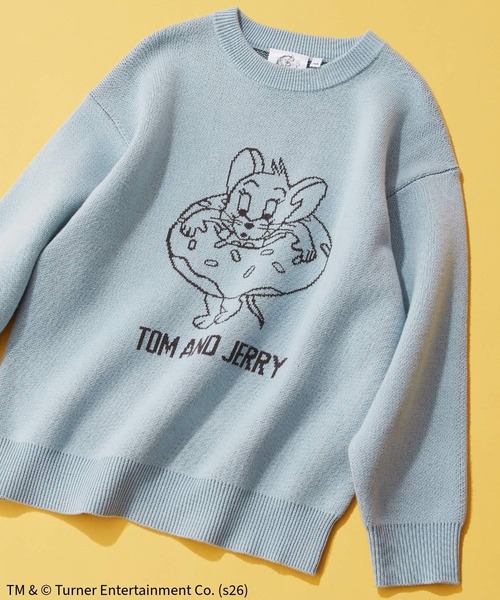 Tom＆Jerry（トムアンドジェリー）の「TOM and JERRY/ニットプルオーバー/625163（ニット/セーター・キッズ・ダークグレー/ライトブルー・160cm/150cm/140cm/130cm）」の8枚目の写真