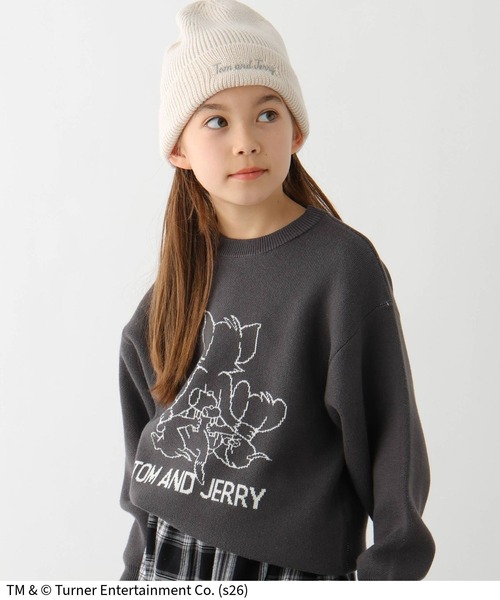 Tom＆Jerry（トムアンドジェリー）の「TOM and JERRY/ニットプルオーバー/625163（ニット/セーター・キッズ・ダークグレー/ライトブルー・160cm/150cm/140cm/130cm）」の14枚目の写真