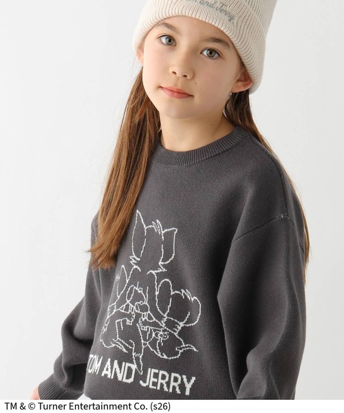 Tom＆Jerry（トムアンドジェリー）の「TOM and JERRY/ニットプルオーバー/625163（ニット/セーター・キッズ・ダークグレー/ライトブルー・160cm/150cm/140cm/130cm）」の9枚目の写真