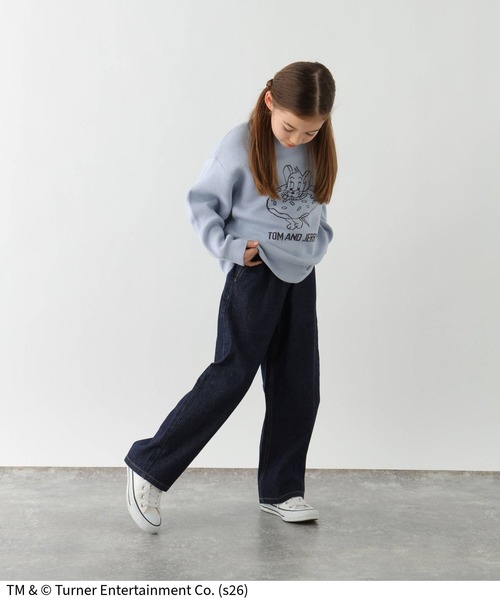 Tom＆Jerry（トムアンドジェリー）の「TOM and JERRY/ニットプルオーバー/625163（ニット/セーター・キッズ・ダークグレー/ライトブルー・160cm/150cm/140cm/130cm）」の17枚目の写真