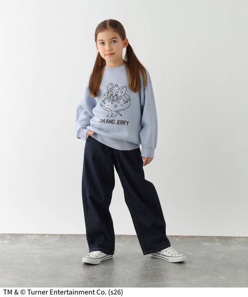 Tom＆Jerry（トムアンドジェリー）の「TOM and JERRY/ニットプルオーバー/625163（ニット/セーター・キッズ・ダークグレー/ライトブルー・160cm/150cm/140cm/130cm）」の21枚目の写真