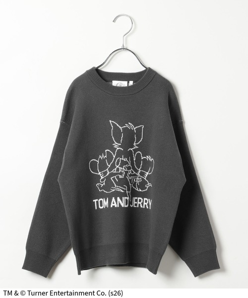 Tom＆Jerry（トムアンドジェリー）の「TOM and JERRY/ニットプルオーバー/625163（ニット/セーター・キッズ・ダークグレー/ライトブルー・160cm/150cm/140cm/130cm）」の15枚目の写真