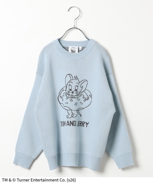Tom＆Jerry（トムアンドジェリー）の「TOM and JERRY/ニットプルオーバー/625163（ニット/セーター・キッズ・ダークグレー/ライトブルー・160cm/150cm/140cm/130cm）」の12枚目の写真