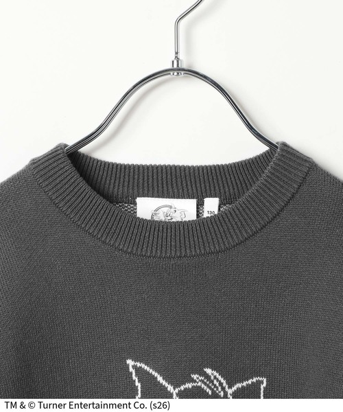 Tom＆Jerry（トムアンドジェリー）の「TOM and JERRY/ニットプルオーバー/625163（ニット/セーター・キッズ・ダークグレー/ライトブルー・160cm/150cm/140cm/130cm）」の10枚目の写真