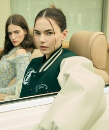 LARTIGENT（ラーティゼン）の「L6 CROP VARSITY JACKET(GREEN)（スタジャン）」