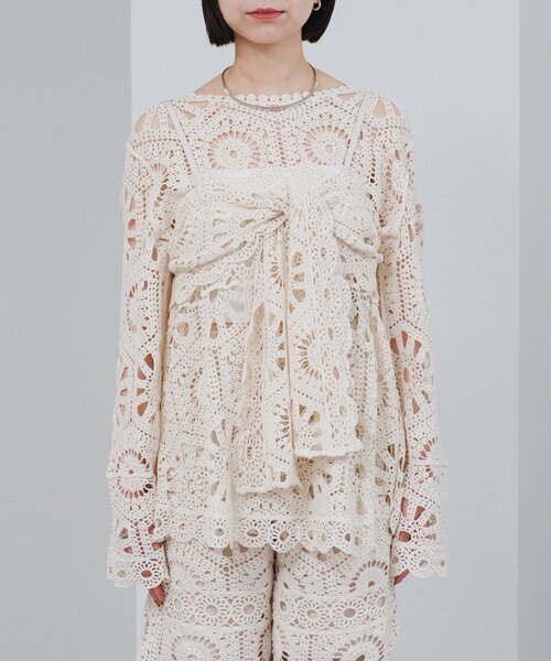 mystic（ミスティック）の「【ZOZO限定/REVIVAL】26SSクロシェトップス