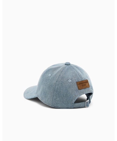 EMPORIO ARMANI(エンポリオアルマーニ)の「【エンポリオ アルマーニ】Icon ベースボールキャップ デニム(キャップ・メンズ・ライトブルー・FREE)」の2枚目の写真