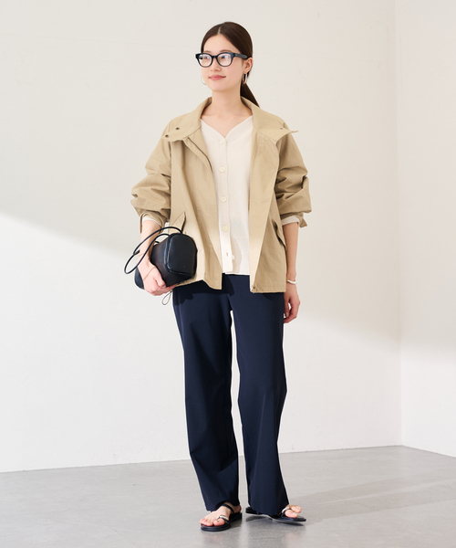 FRAMeWORK（フレームワーク）の「≪手洗い可≫ホースクロススタンドブルゾン（その他アウター・レディース・ブラック/ベージュ・36/38）」の13枚目の写真